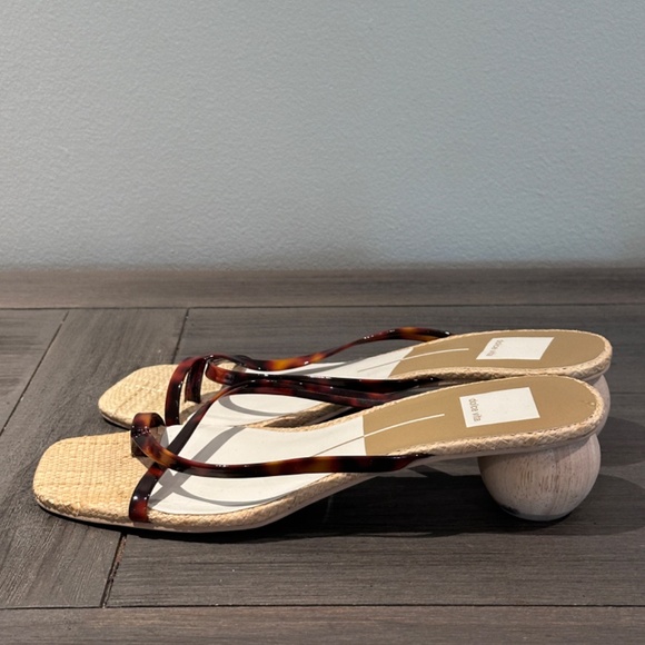 dolce vita Tortoise and Raffia Heeled Sandal - Picture 3 of 5